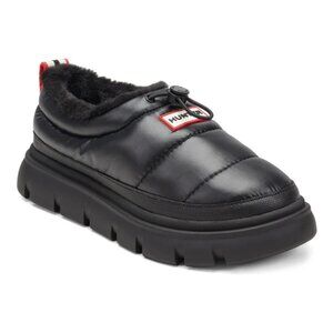 Hunter Women's Madi Insulated Water Resistant Slip-on Mule - Black - Size 5